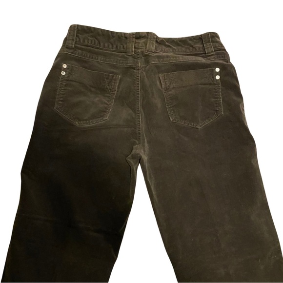 Hathaway Chocolate Brown Corduroy Wide Leg Pants Y2K Grunge size 8 flare relaxed - Picture 5 of 7